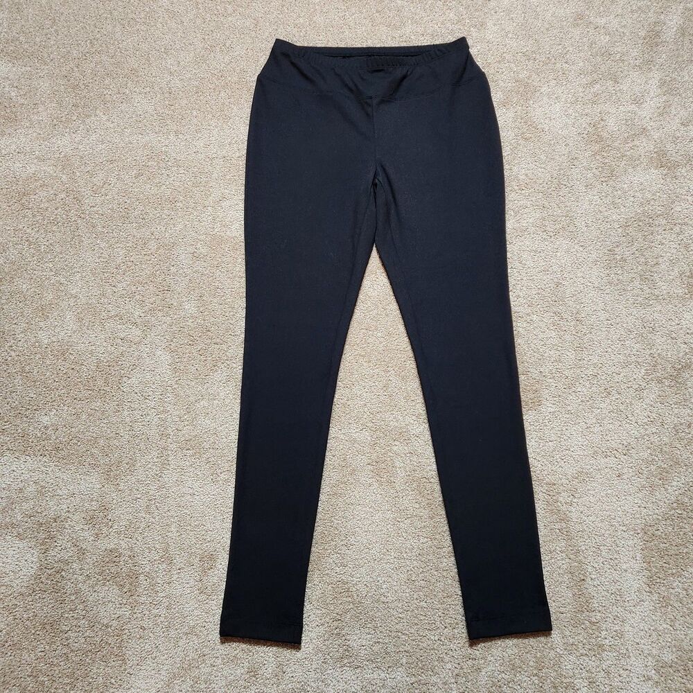 Chico's Weekend Pants Women 0 US 4 Black Pull On Mid Rise Skinny Leggings